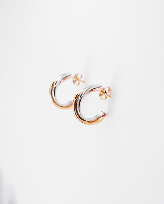 Valentina - 18k gold plated elegant hoop earrings style