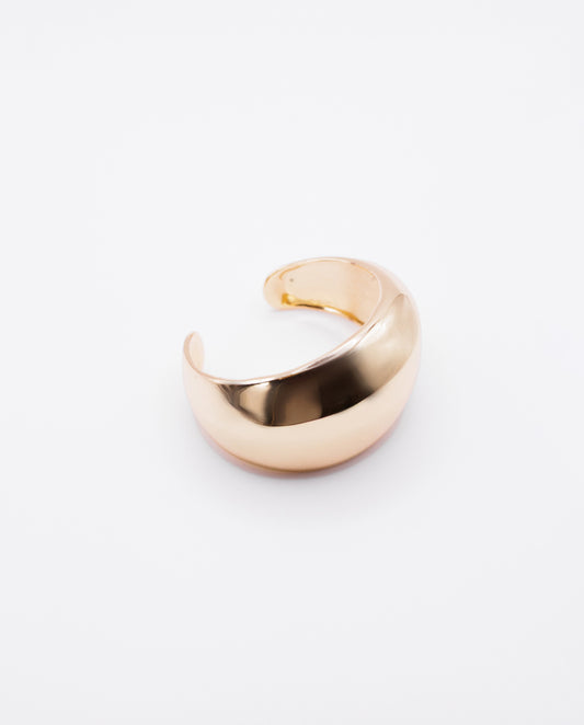 Aetheria - 18k gold plated bold, shiny gold-tone cuff bracelet