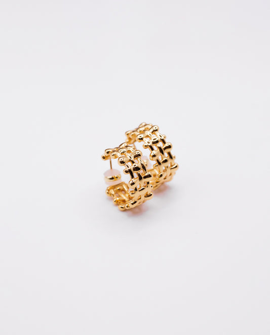 Marisol - 18k gold plated bold and chic design earrings
