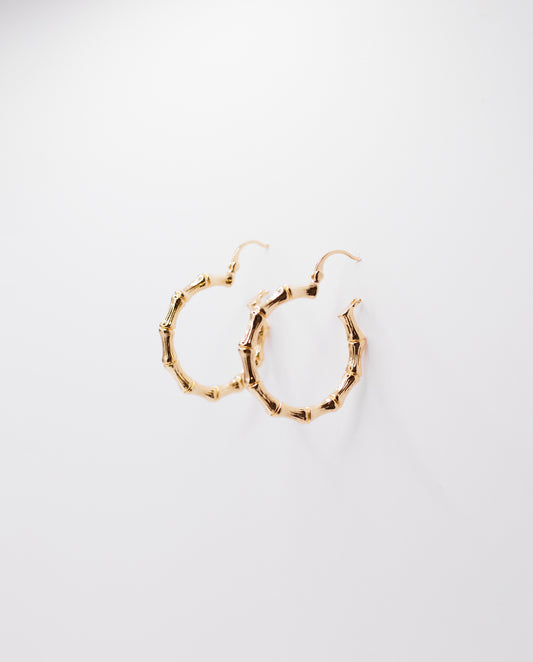 Niamh - 18k gold plated elegant gold hoop earrings