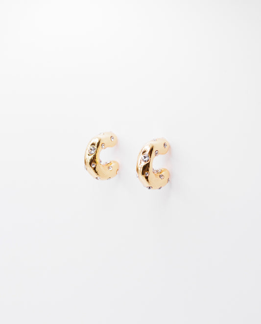 Wilhelmina - 18k gold plated bold and contemporary design earrings