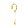 Flavie - 18k gold plated teardrop ear cuff , gold color