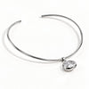 Yseult - 18k gold plated tennis choker necklace , silver color