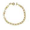 Lilou - 18k gold plated chain necklace with sculptural links , gold color