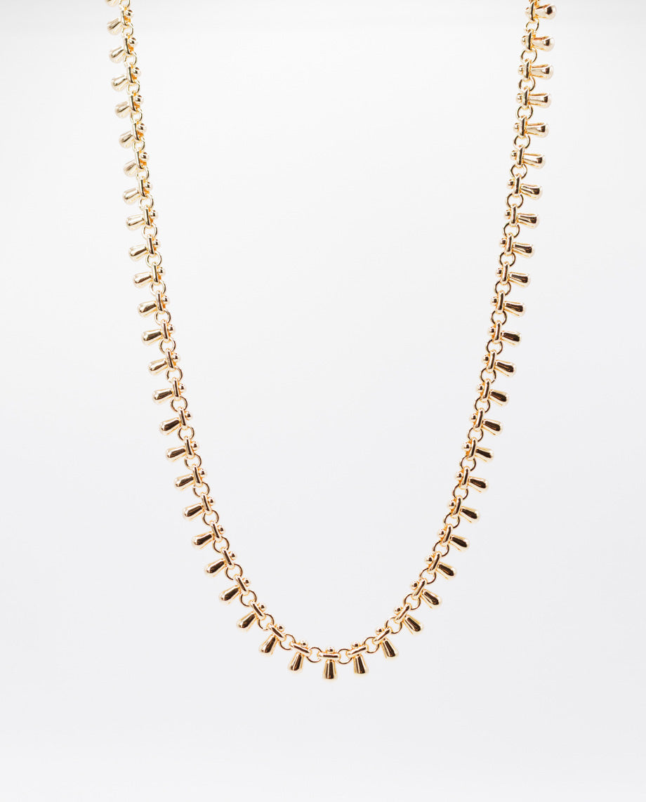 Georgiana - Classic And Elegant 18K Gold Plated Chain Necklace Gold Color