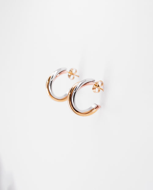 Valentina - 18k gold plated elegant hoop earrings style