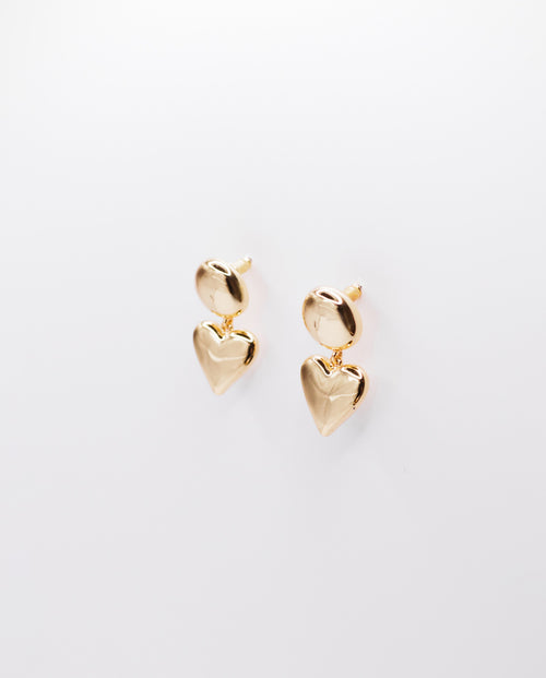 Elysian - stylish 18k gold plated earrings , gold color