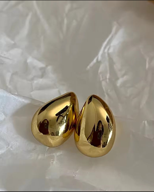 Mirielle - 18k gold plated minimalistic stud earrings