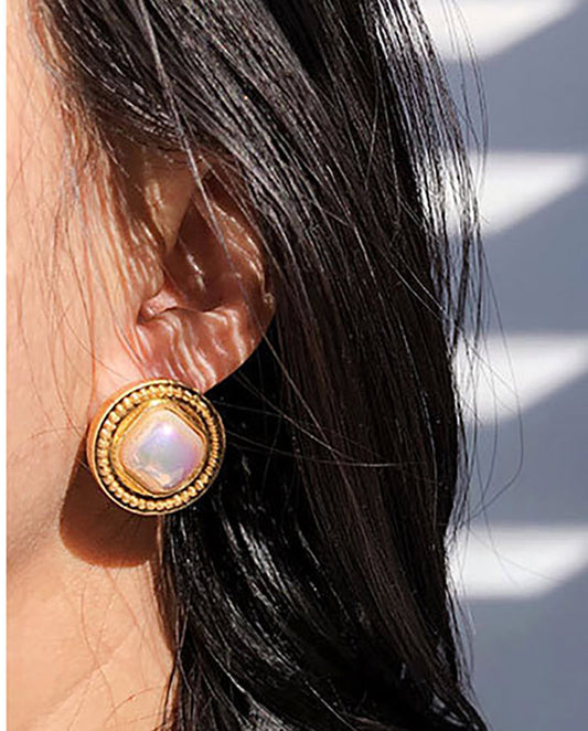 Sienna - 18k gold plated chic and elegant design earrings