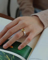 Winifred - 18k gold plated modern and chic design ring