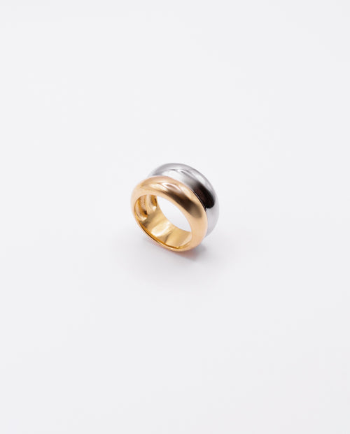 Althea - 18k gold plated two-tone ring