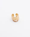 Camille - 18k gold plated artisan-crafted ring , gold-tone