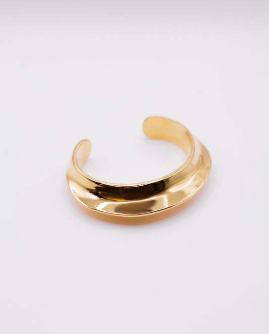 Lux - 18k gold plated bold and elegant cuff design bracelet