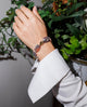 Victoria - natural pearls bracelet with 18k gold-tone accents