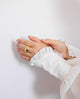 Fia - 18k gold plated ring bold and modern design , gold-tone
