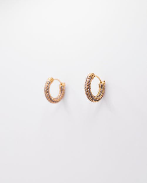 Lucienne - 18k gold plated hoop earrings
