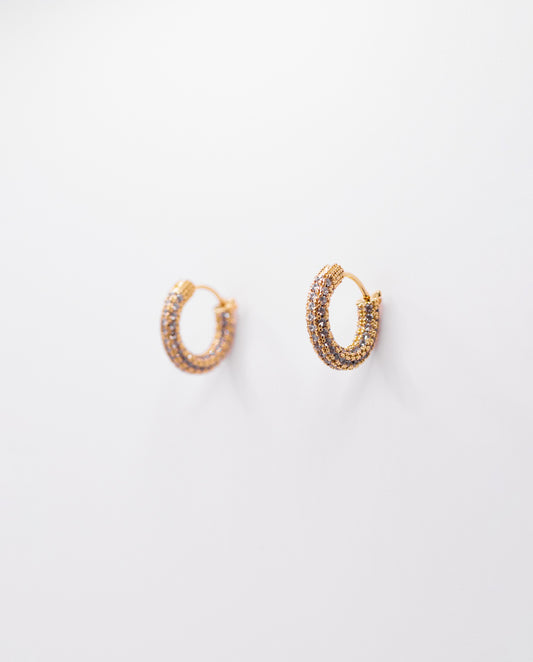 Lucienne - 18k gold plated hoop earrings
