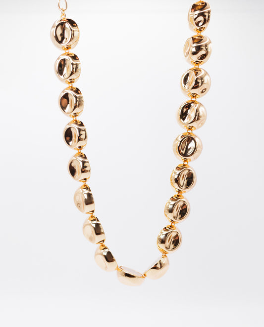 Bea - Bold and Luxurious Classic Shape 18k Gold Plated Chain Necklace Gold Color