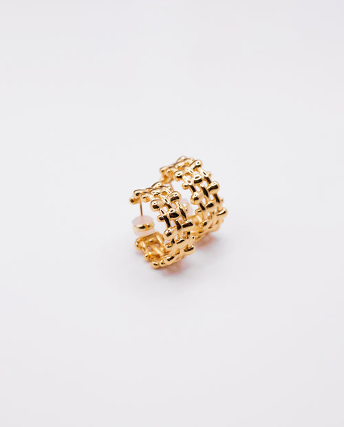 Marisol - 18k gold plated bold and chic design earrings