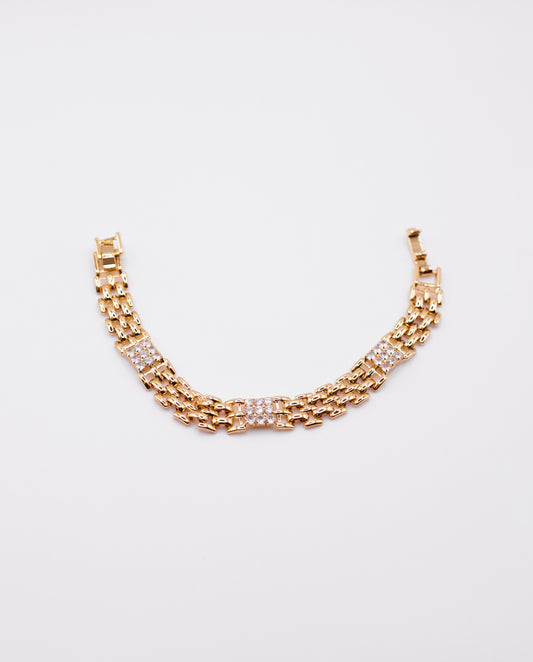 Lavinia - 18k gold plated elegant chain bracelet , gold color