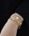 Lavinia - 18k gold plated elegant chain bracelet , gold color