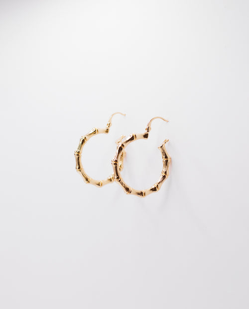 Niamh - 18k gold plated elegant gold hoop earrings