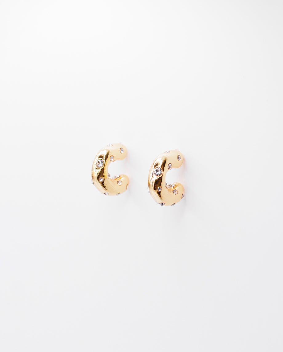Wilhelmina - 18k gold plated  bold and contemporary design earrings