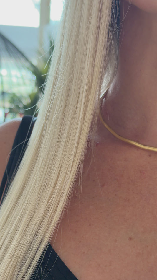 Josette - 18k gold plated choker , gold color