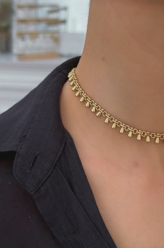 Georgiana - Classic And Elegant 18K Gold Plated Chain Necklace Gold Color