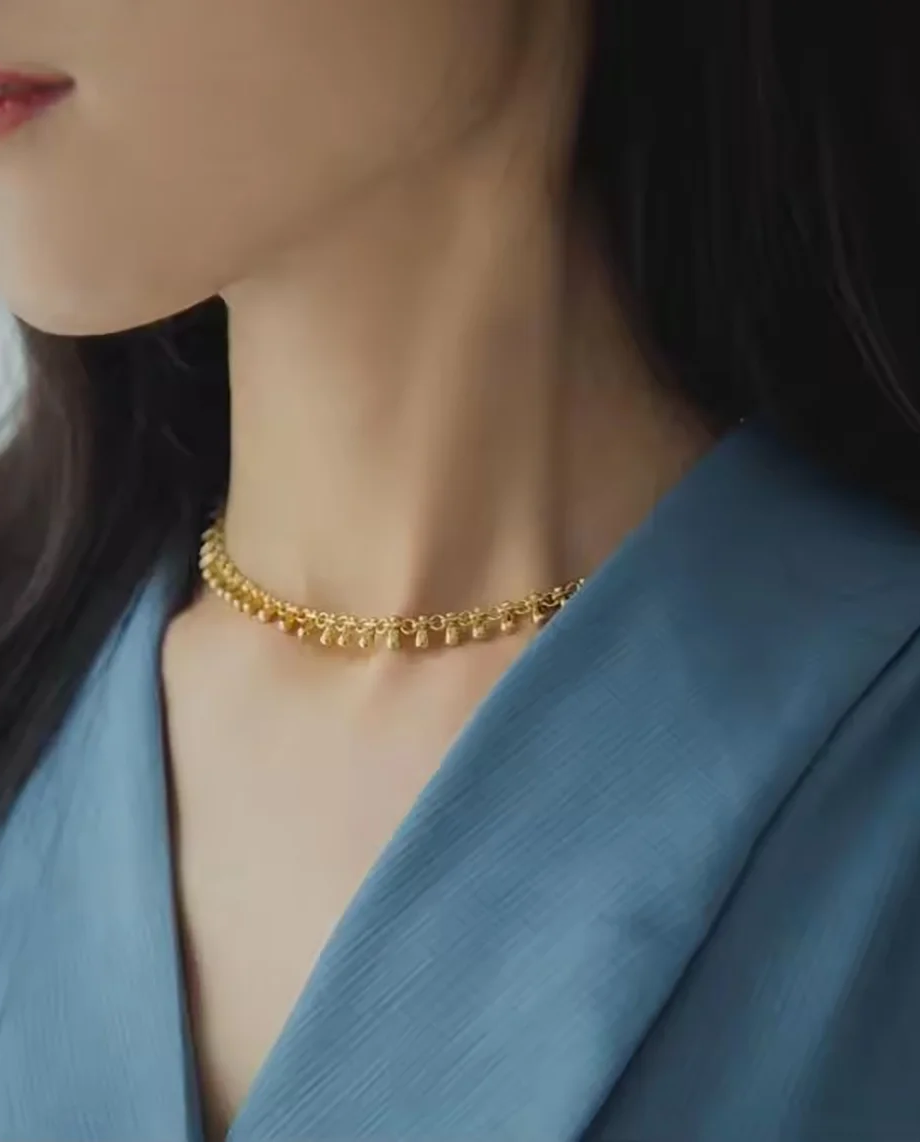 Georgiana – Classic And Elegant 18K Gold Plated Chain Necklace Gold Color